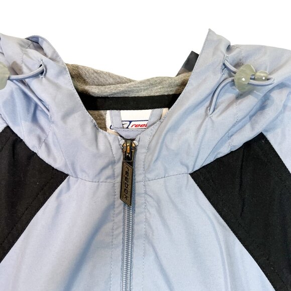 Reebok Jacket L Womens Colorblock Lined Hooded Full‎ Zip Size Large - Picture 3 of 8